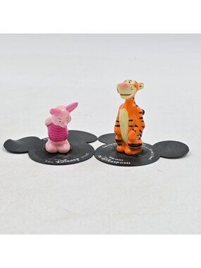 Disney Winnie The Pooh Tigger & Piglet Bone China Miniature Figurine Lot of 2